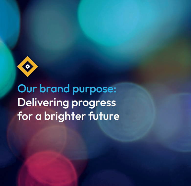 Graphic that says Our brand purpose