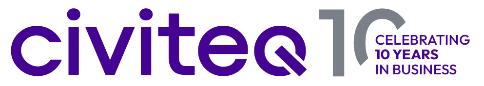 Civiteq 10 years in business logo