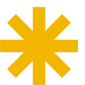 Yellow star shaped icon